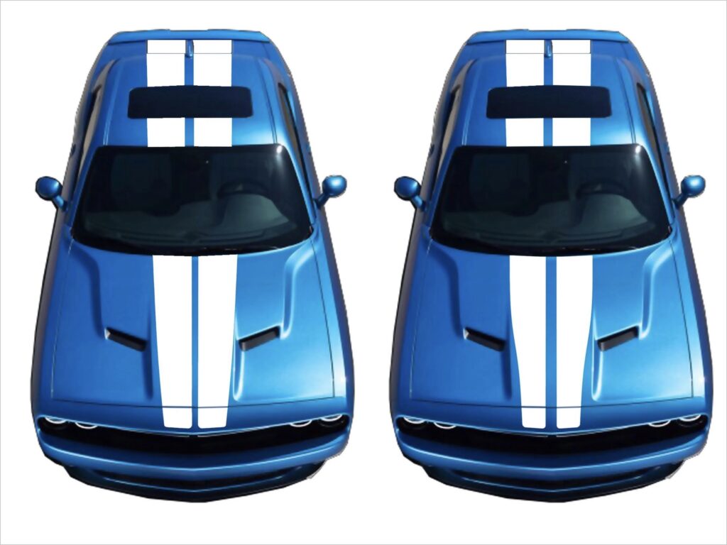 Dodge Challenger Tapered Racing Stripes